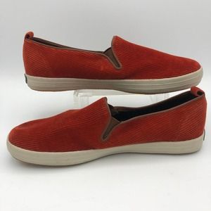 Kate Spade NY Orange Corduroy Slip-On Size 8.5